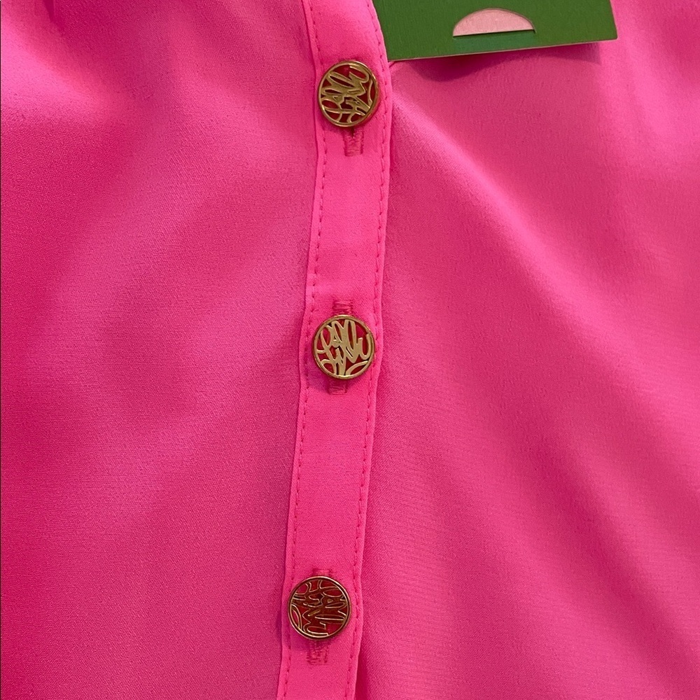 Lilly Pulitzer Pink Sunset Elsa Top NWT - Picture 6 of 10